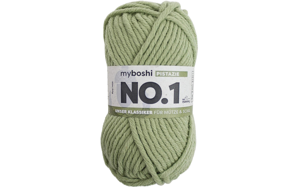 myBoshi, Wolle Nr.1 Pistazie 50 g, 55 m