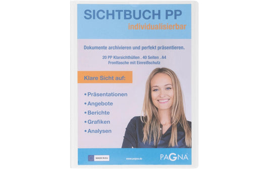 Pagna Sichtbuch mit Fronttasche, Office A4