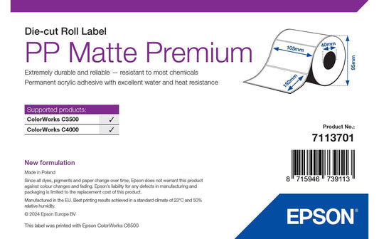 Epson C3400/C3500: PP Matte Premium