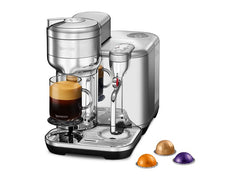 Sage | Nespr Vertuo Creatista Brushed Steel | 1500W, 2l Wassertank, 3 Milchtemp, 10 Kapse