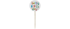 Demmler | Deko Picker Happy Birthday | 12 Stk, 35x85mm
