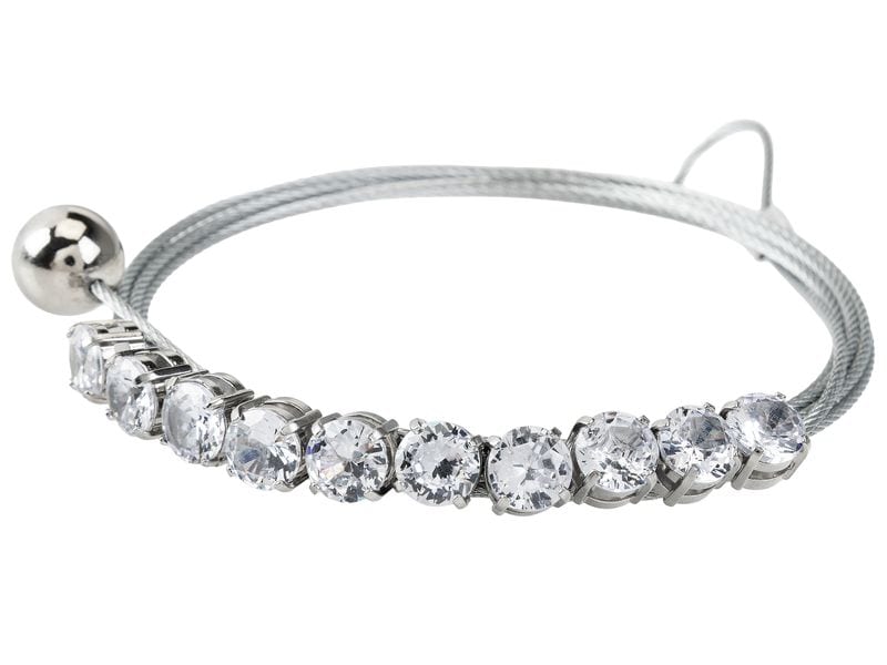 COCON | Fotoseil mit 10 Strass-Magneten | Länge 140cm, Metall Seil