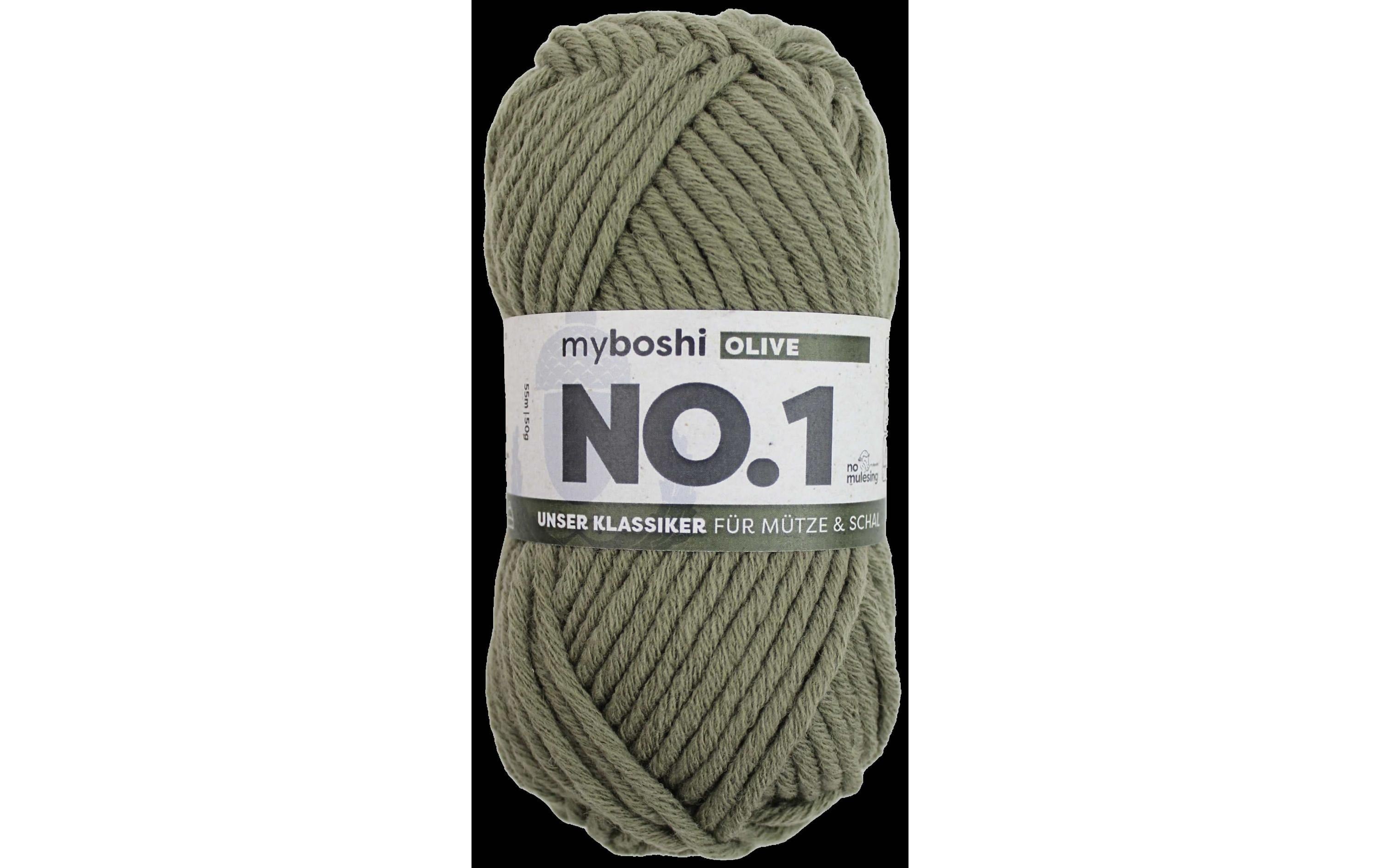 myBoshi, Wolle Nr.1 Olive 50 g, 55 m