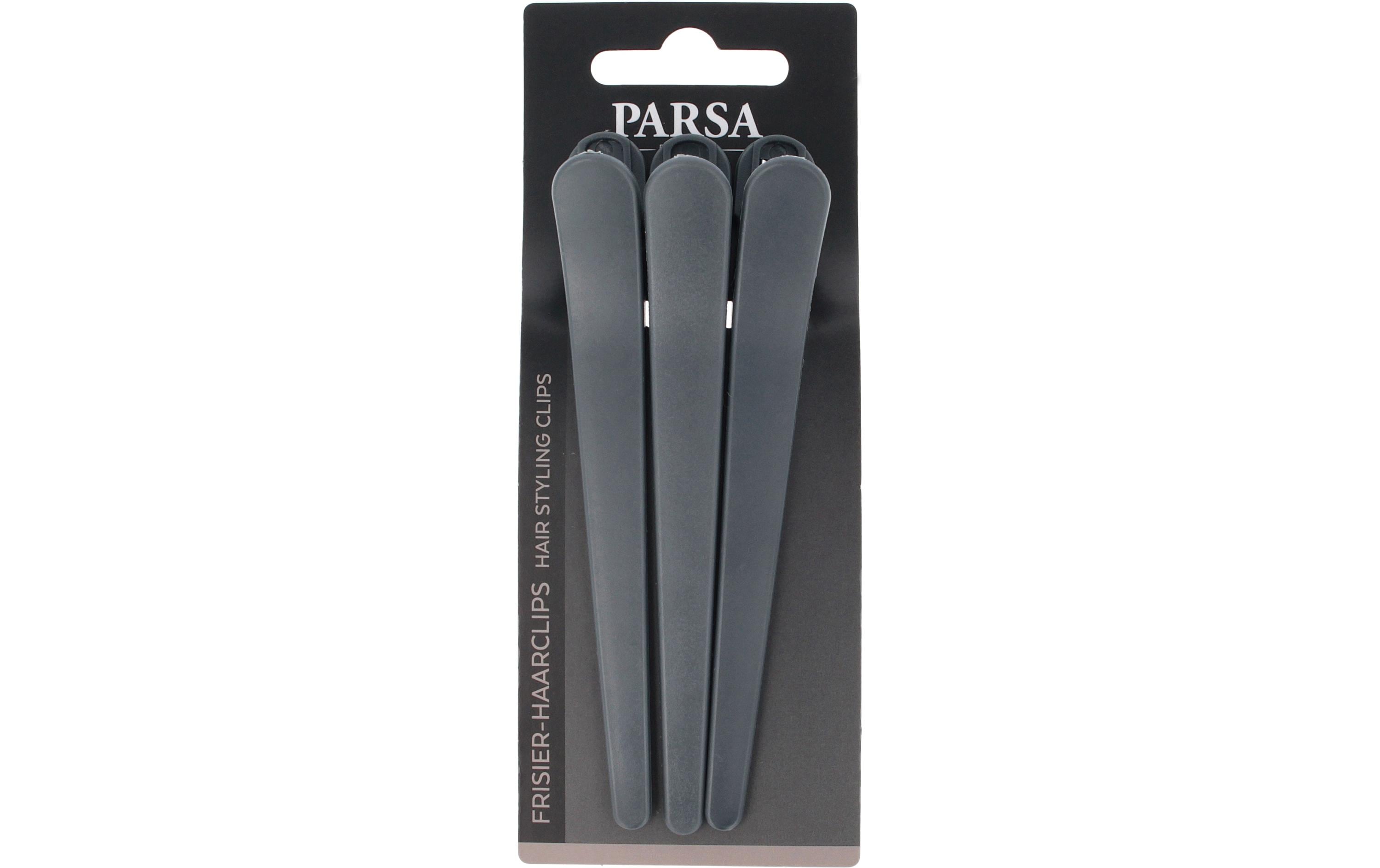 PARSA Frisier-Haarclips, grau