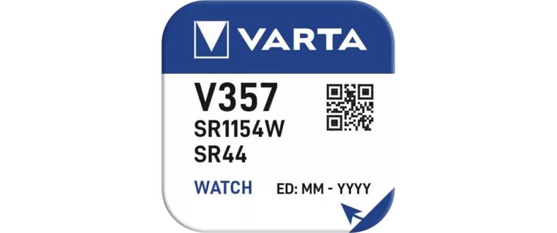 VARTA Knopfzelle Watch V357, 1.55V, 10Stk