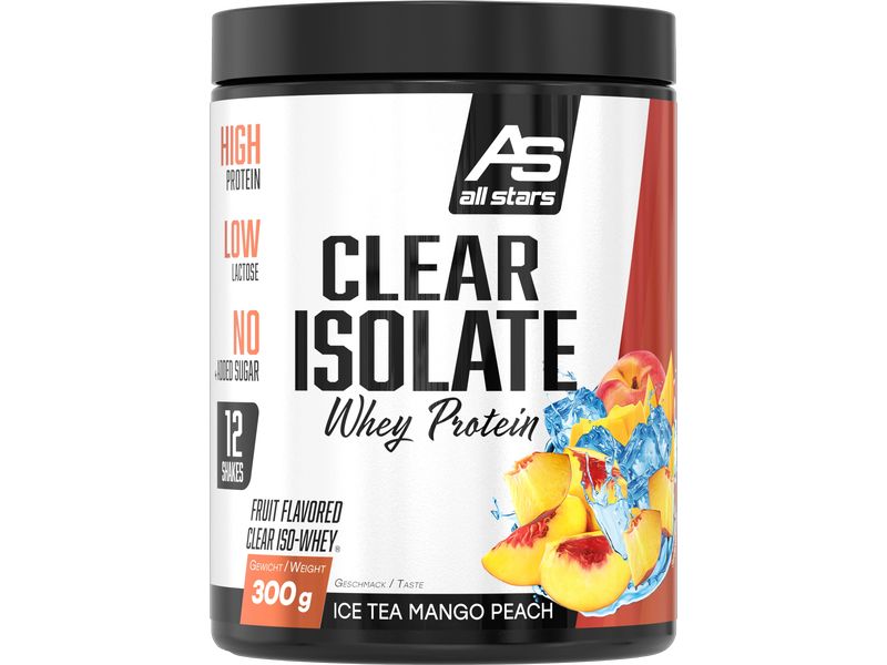 All Stars | Clear Isolate Whey Protein 300g | Ice Tea Mango Peach