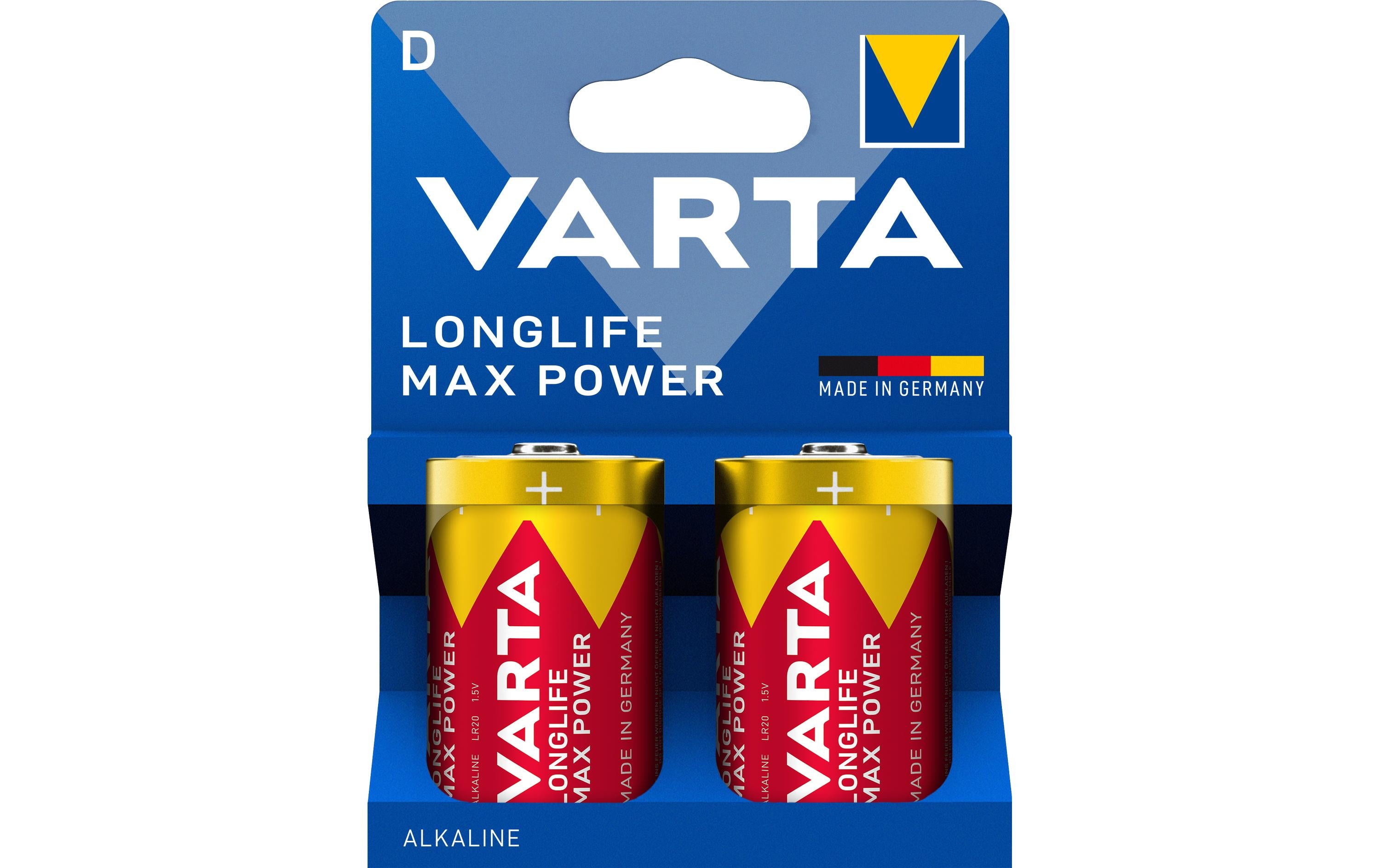 VARTA Batterie Longlife Max Power D, 2Stk