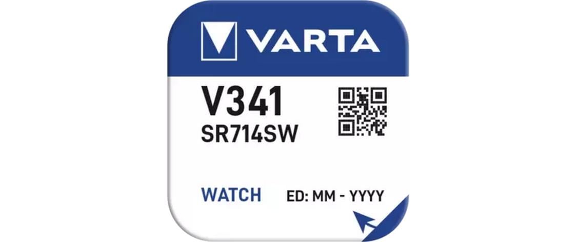 VARTA Knopfzelle Watch V341, 1.55V, 10Stk