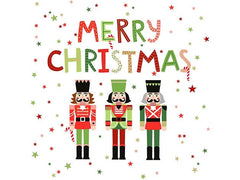 Braun + Company | B+C Weihnachtsservietten Nutcrackers | Grösse 33x33cm, 20 Stück, 3-lagig