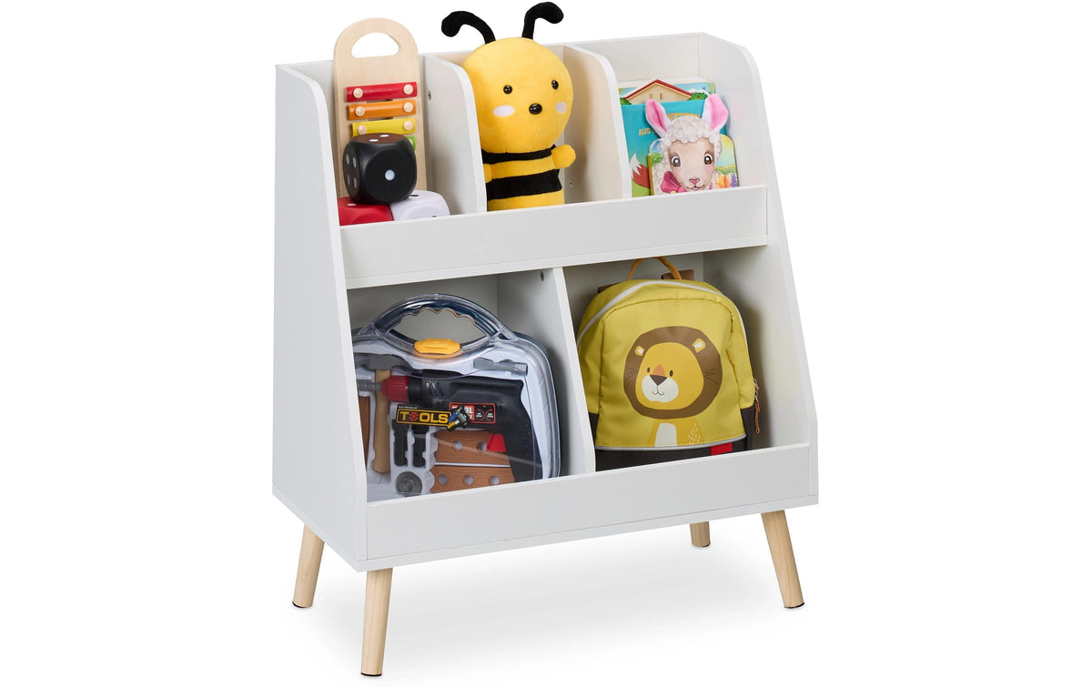 relaxdays Kinderregal mit 5 Fächern