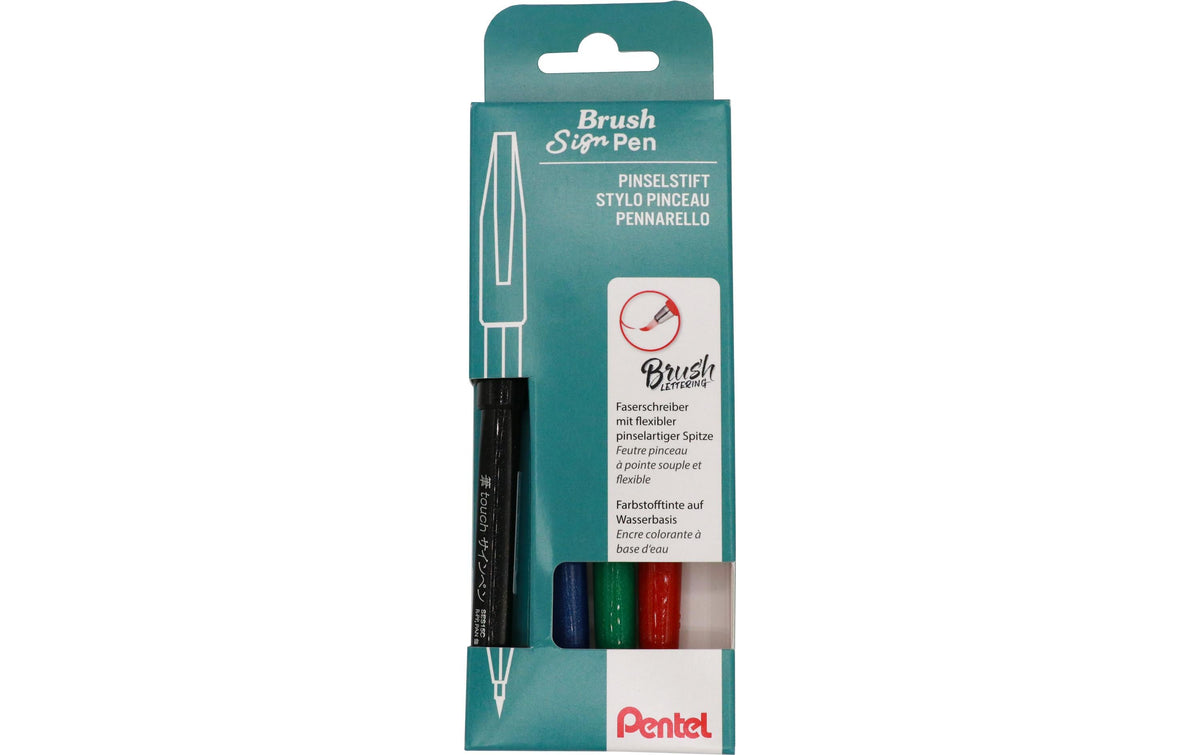 Pentel Brush Sign Pen, Faserschreiber