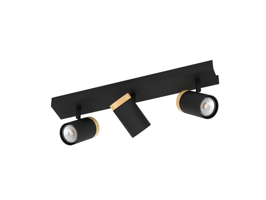EGLO Leuchten | EGLO Balkenspot CARTAGENA schwarz | inkl. GU10 3x4,5W