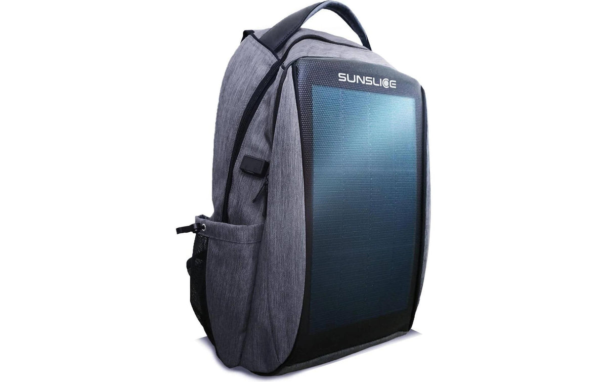 SunSlicer Zenith - 8W Solar Backpack Grey