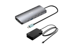 i-tec | USB-C Metal Nano 3x Display Dock | 2x HDMI 1x USB-C, USB-C Charger 140W