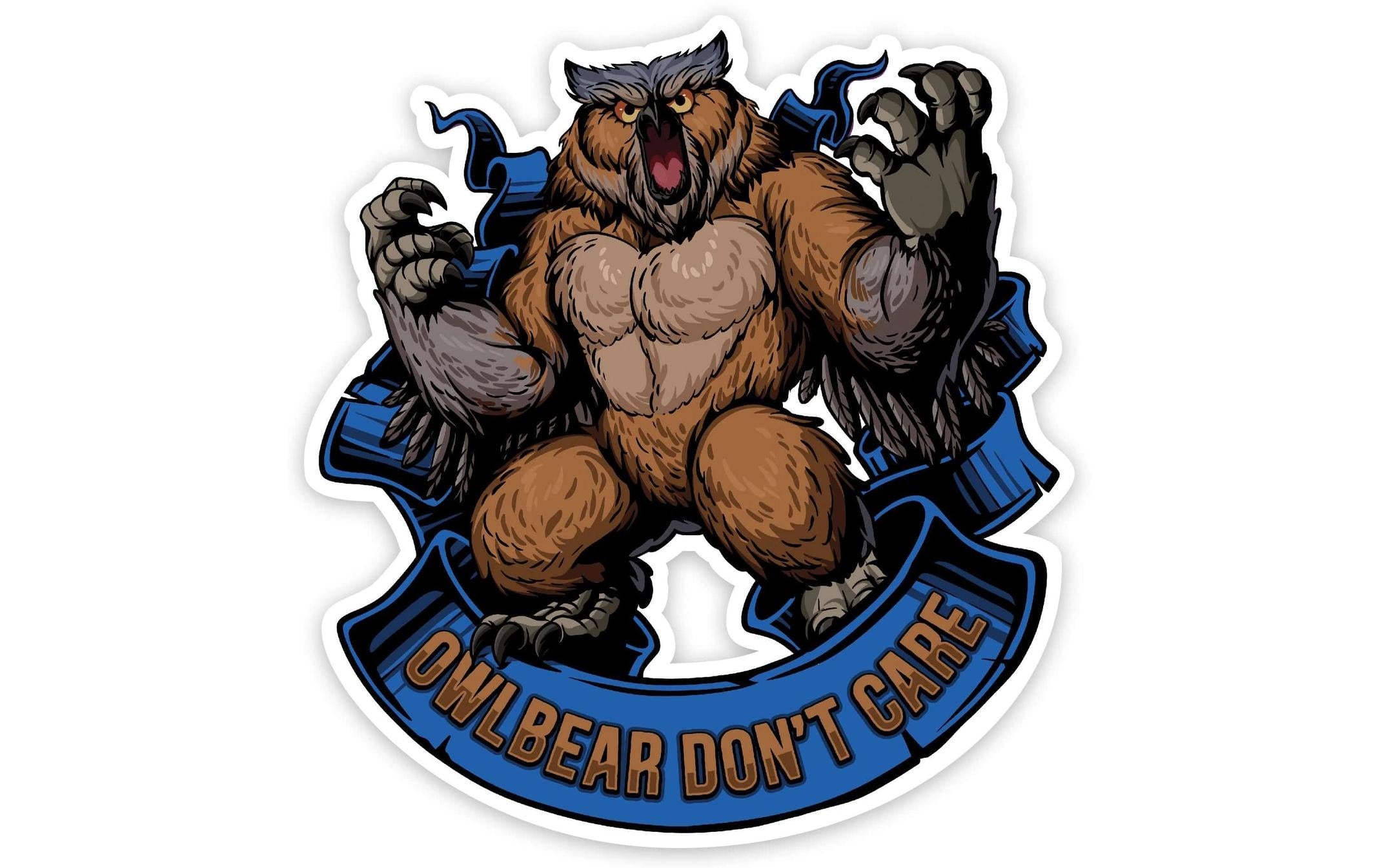 Owlbear Dont Care Sticker