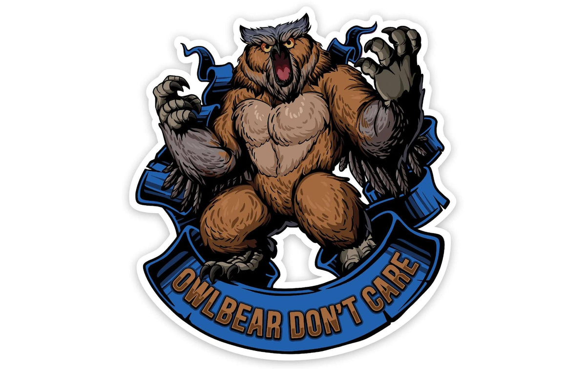 Owlbear Dont Care Sticker