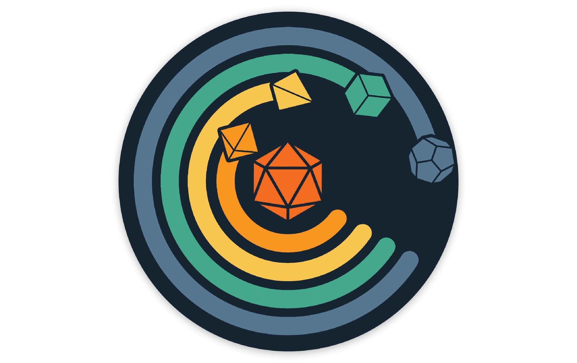 Circle of Dice Sticker
