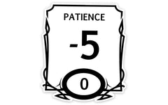 Stat Block Patience Sticker