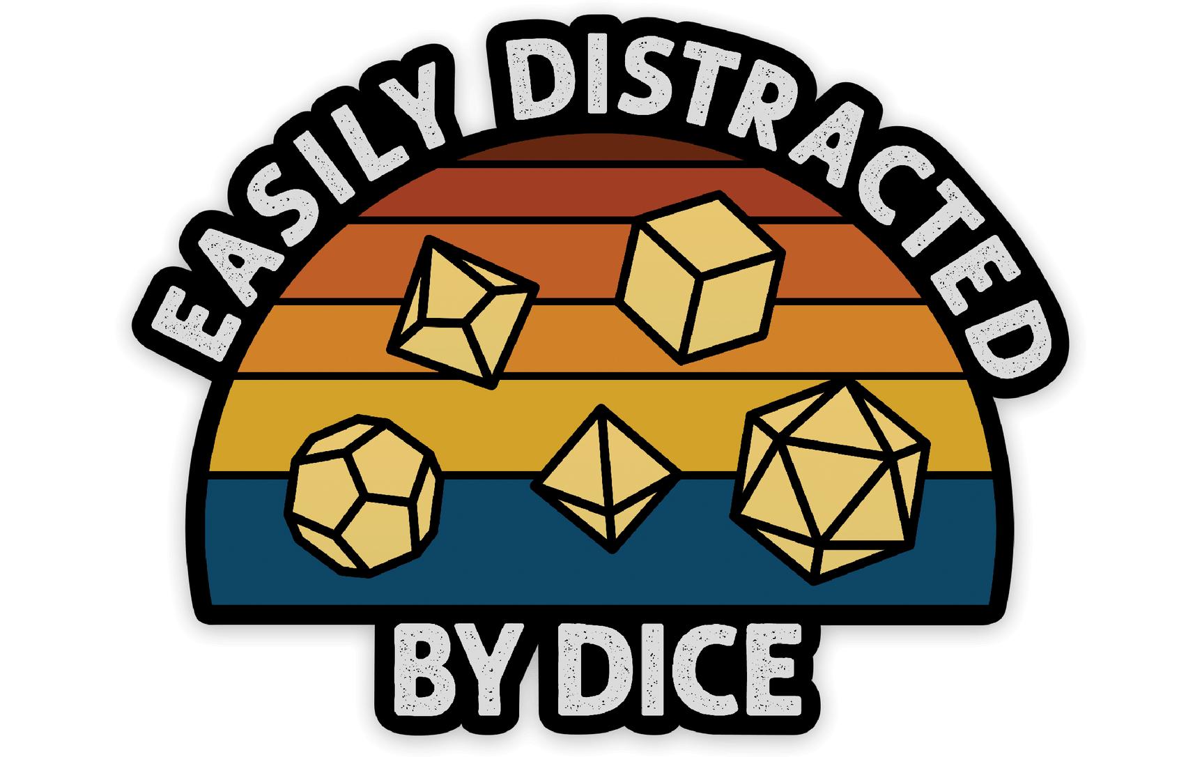 Easily Distracted Sticker