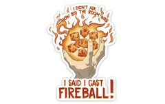 I Cast Fireball Sticker