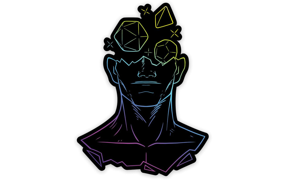 Sticker Holographic Head in the Game