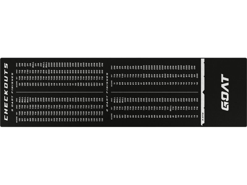 FTM | Dartmatte schwarz - weis gross | 80x285cm