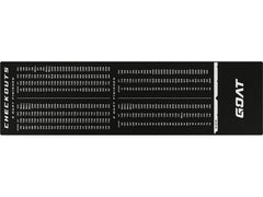 FTM | Dartmatte schwarz - weis gross | 80x285cm