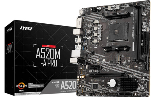 MSI A520M-A PRO, AM4, mATX