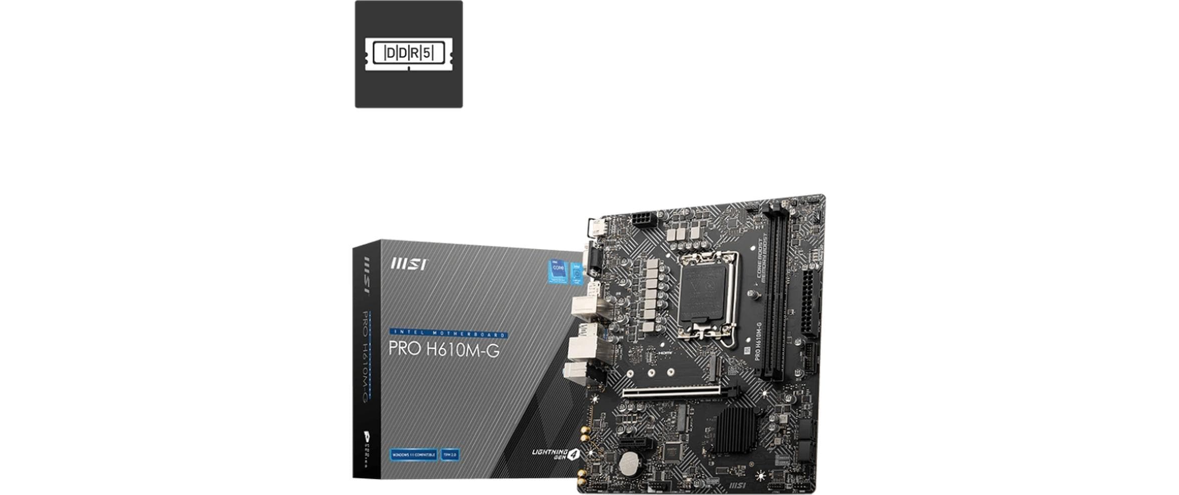 MSI PRO H610M-G, LGA1700, mATX