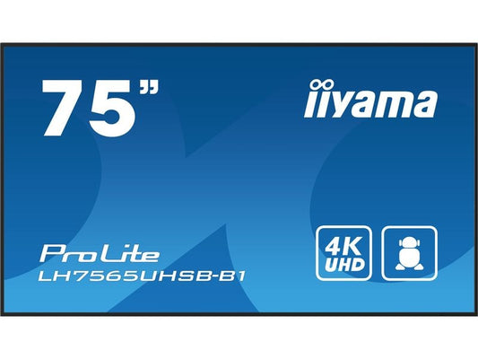 iiyama | LH7565UHSB-B1 | 75, IPS, UHD, 800cd, Android