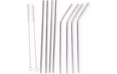 Alpina Trinkhalm Metall, 8 Stück