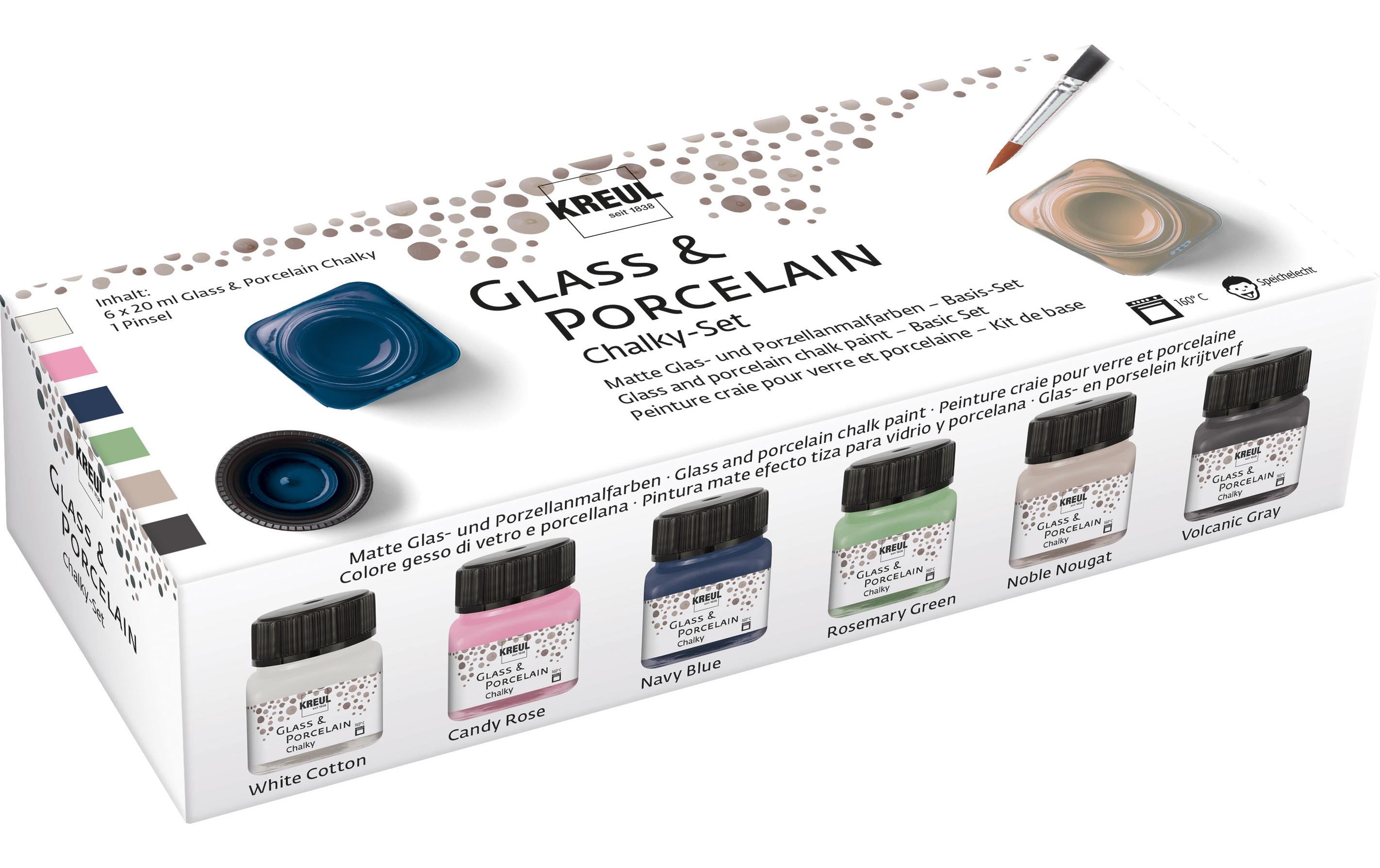 Kreul Glass & Porcelain Chalky Set
