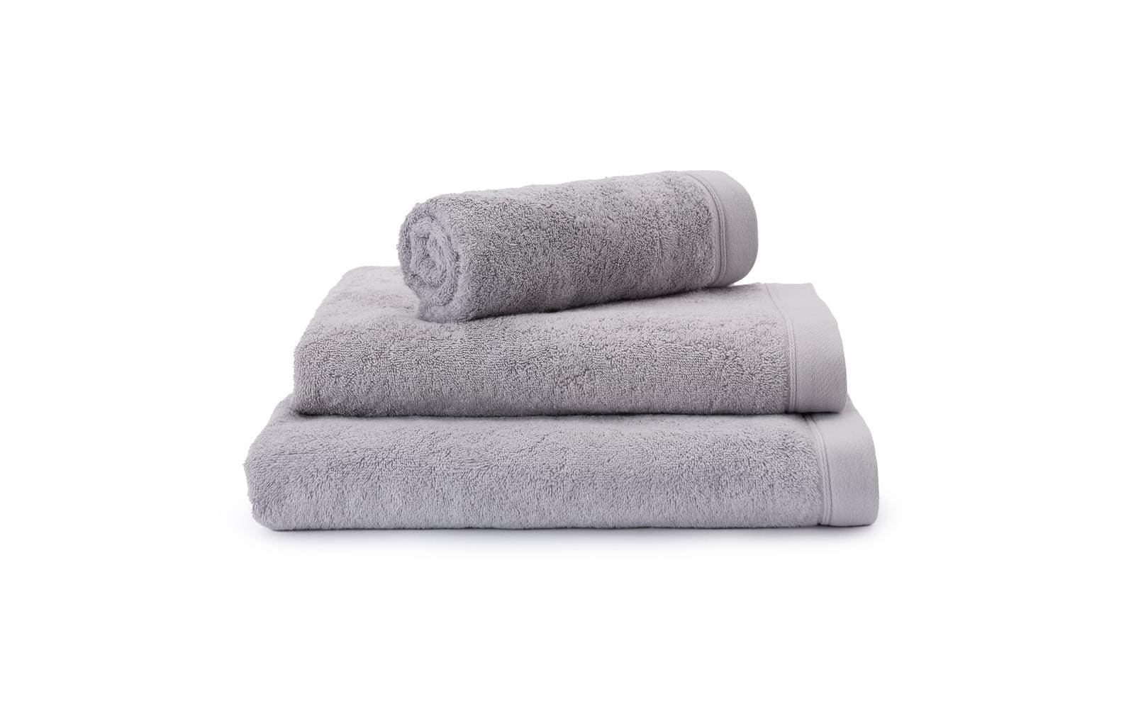 URBANARA Faia Duschtuch Hellgrau 4er-Set