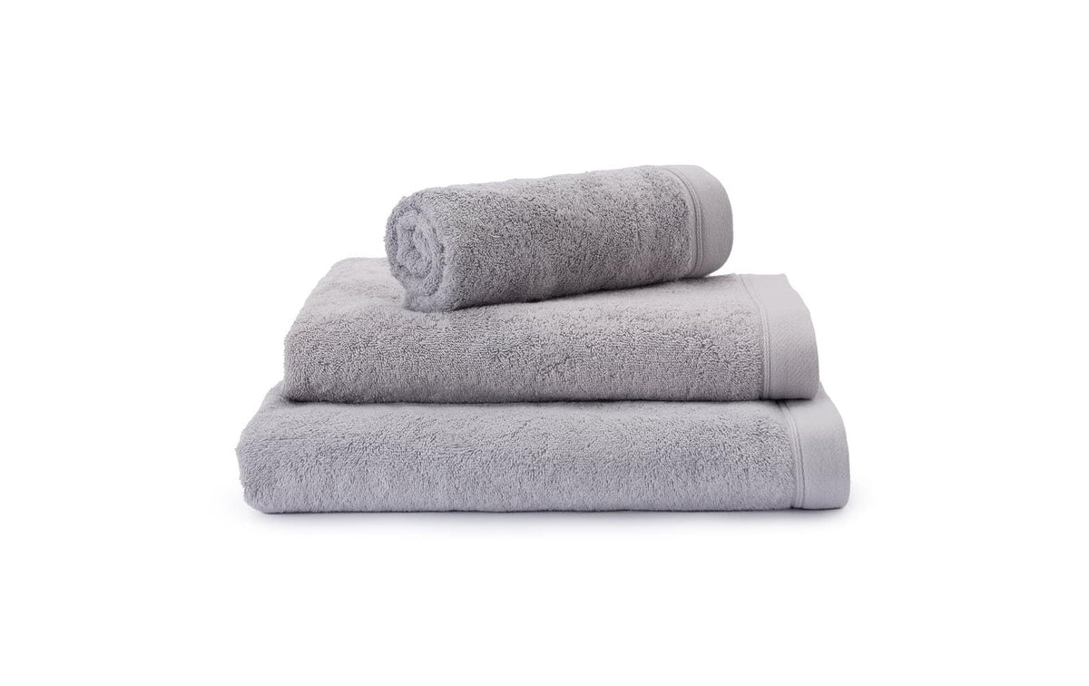 URBANARA Faia Duschtuch Hellgrau 4er-Set