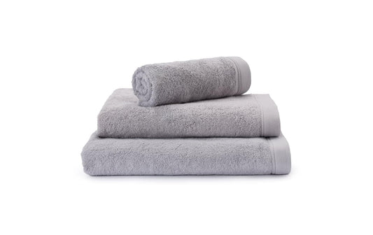 URBANARA Faia Duschtuch Hellgrau 4er-Set