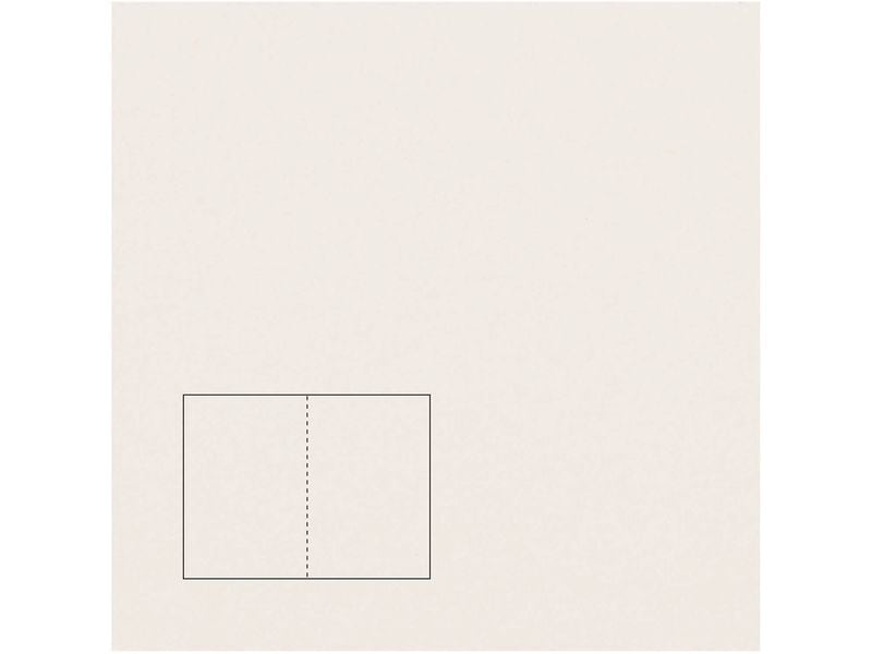 Rico Design | Rico Essentials Karte A5 Klappkarte | Elfenbein, 50 Stück, 240 g/m²