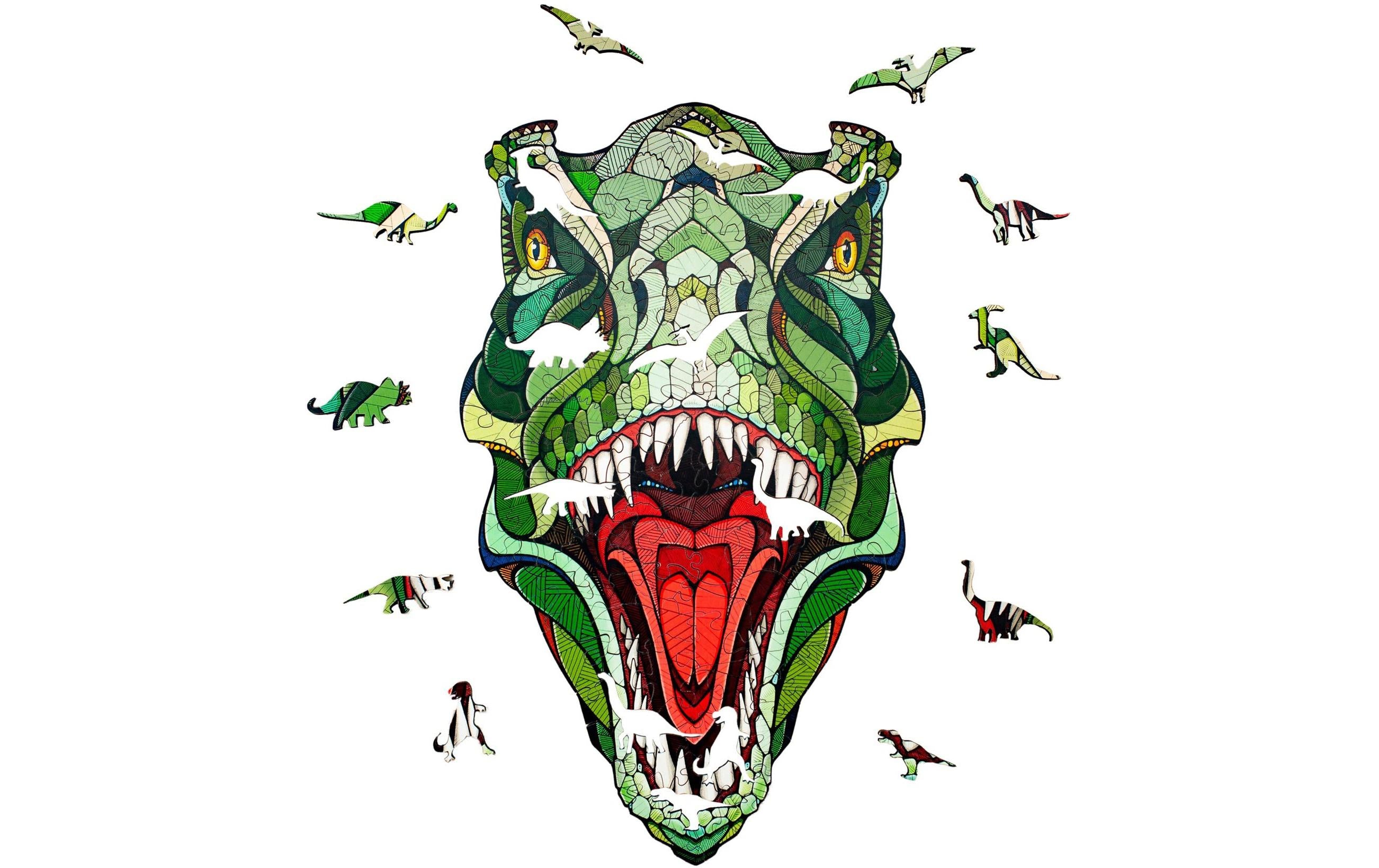 Holzpuzzle T-Rex