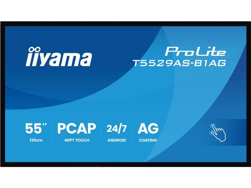 iiyama | T5529AS-B1AG | 55, Touch, VA, UHD, 500cd, Android