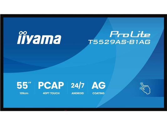 iiyama | T5529AS-B1AG | 55, Touch, VA, UHD, 500cd, Android