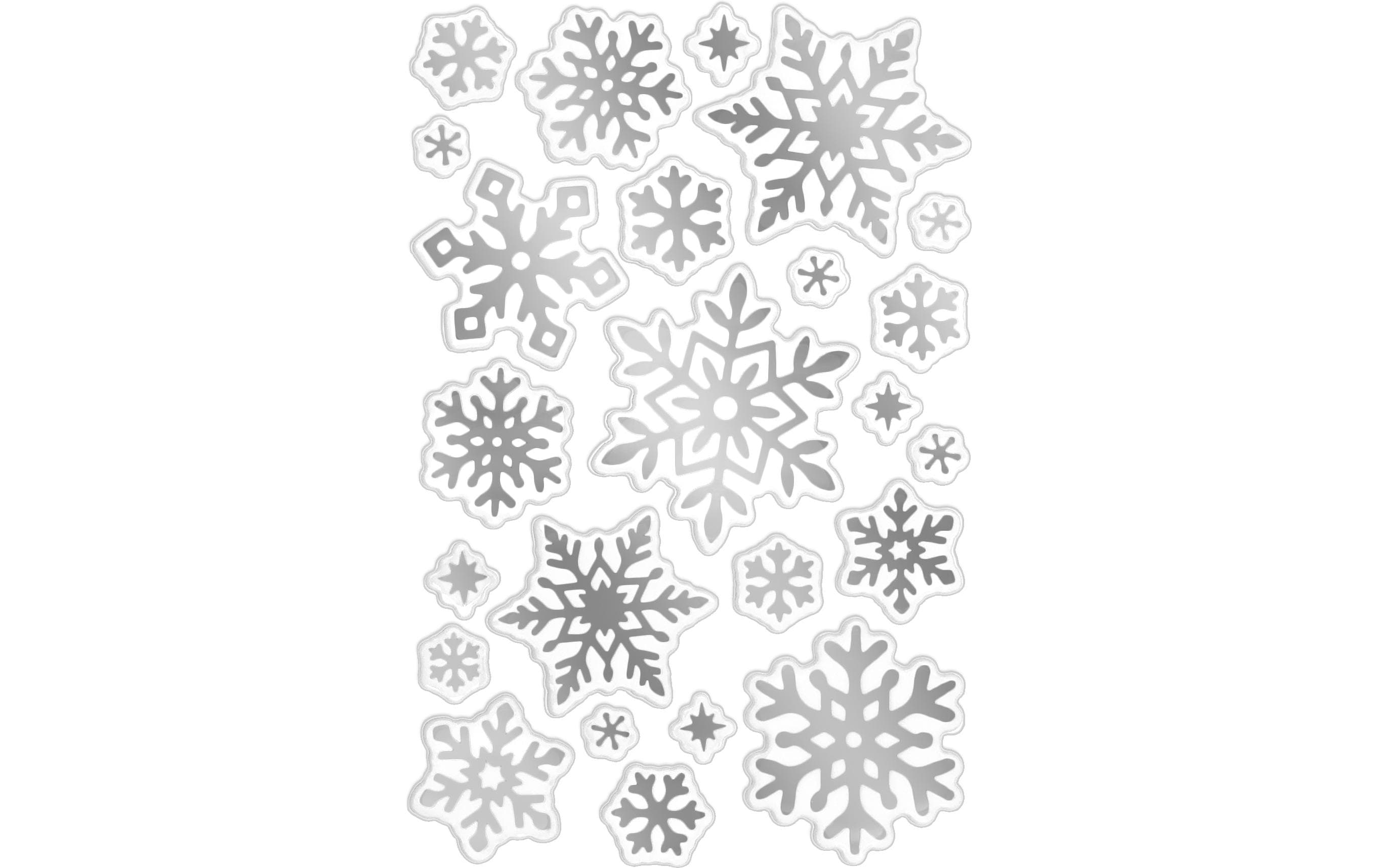 B+C Sticker Silver Crystals