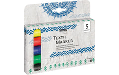 Kreul | Textil Marker medium Set | 5 Stück