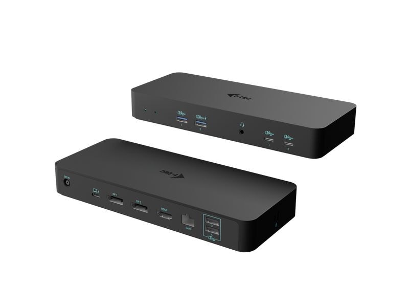 i-tec | USB-C Intelligent Triple Display Dock | 1xHDMI, 2xDP, 1xGLAN, 2xUSB-C Gen2, 2xUSB-A