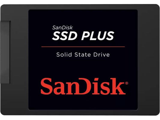 SanDisk | SSD Plus 2TB, 2.5, 7mm, SLC | SATA3, lesen 545MB/s, schreiben 515MB/s