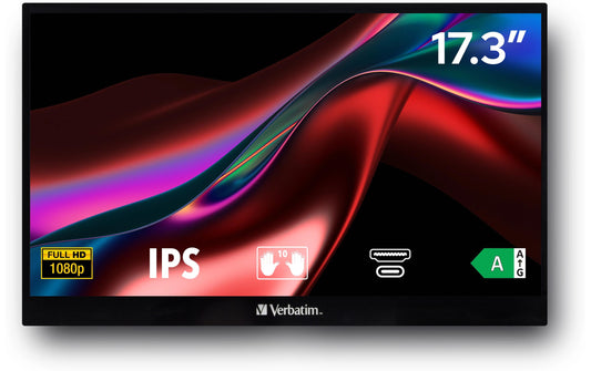Verbatim Portable Touchscreen Monitor 17.3