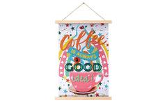 Mini Crystal Art Scroll Kit Coffee 20x30cm