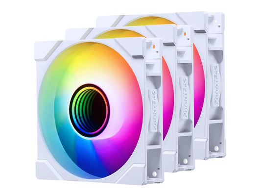Phanteks | Gehäuselüfter M25 D-RGB REV 120 3er | 120x120x25mm, 3er. Weiss