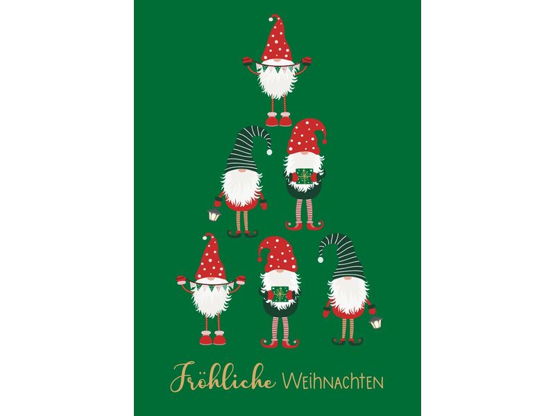 ABC | Weihnachtskarte Frohe Weihnachten | Format B6, 125x176mm, 1 Stück