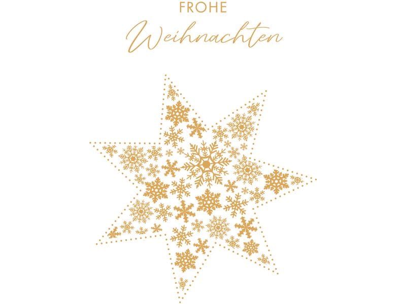 ABC | Weihnachtskarten-Set | Format A6, 105 x 148 mm, 5 Stück