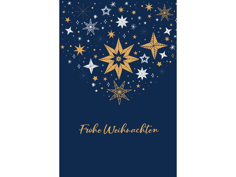 ABC | Weihnachtskarten-Set | Format A6, 105 x 148 mm, 6 Stück