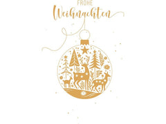 ABC | Weihnachtskarten-Set | Format A6, 105 x 148 mm, 6 Stück